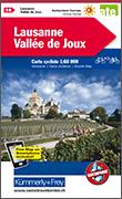 Lausanne-Vallée de Joux Nr. 14 Velokarte 1:60 000