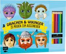 Drachen & Wikinger – 20 Masken zum Ausmalen und Ausschneiden