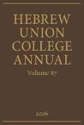 Hebrew Union College Annual Volume 87