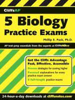 Cliffsap 5 Biology Practice Exams