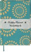 Happy Flowers Notizbuch klein - türkis