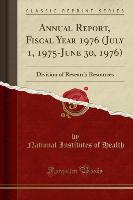 Annual Report, Fiscal Year 1976 (July 1, 1975-June 30, 1976)