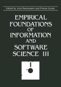 Empirical Foundations of Information and Software Science III