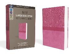 NIV, Super Giant Print Reference Bible, Giant Print, Imitation Leather, Pink, Red Letter Edition