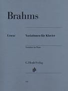 Brahms, Johannes - Variationen für Klavier