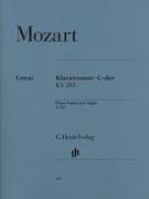 Mozart, Wolfgang Amadeus - Klaviersonate G-dur KV 283 (189h)