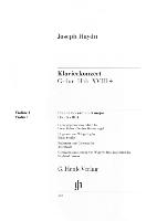 Konzert für Klavier (Cembalo) und Orchester G-dur Hob. XVIII:4