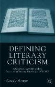 Defining Literary Criticism