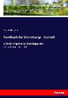 Handbuch der Verwaltungs - Statistik