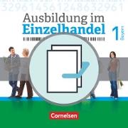 Ausbildung im Einzelhandel - Neubearbeitung, Bayern, 1. Ausbildungsjahr, Fachkunde und Arbeitsbuch, 451553-6 und 451559-8 im Paket