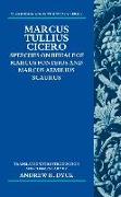 Marcus Tullius Cicero: Speeches on Behalf of Marcus Fonteius and Marcus Aemilius Scaurus: Translated with Introduction and Commentary