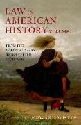 Law in American History, Volume 1: From the Colonial Years Through the Civil War