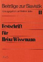 Festschrift für Heinz Wissemann