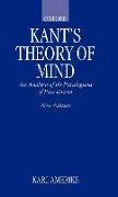Kant's Theory of Mind: An Analysis of the Paralogisms of Pure Reason