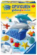 Ravensburger Gipsfiguren gießen und bemalen 28521 - Delfin – Kinder ab 7 Jahren