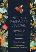 Internet Password Journal - Modern Floral