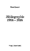 Bibliographie 1966-2016