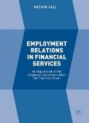 Employment Relations in Financial Services