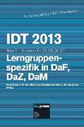 IDT 2013 Band 7 Lerngruppenspezifik in DaF, DaZ, DaM