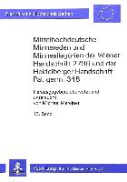 Mittelhochdeutsche Minnereden und Minneallegorien der Wiener Handschrift 2796 und der Heidelberger Handschrift Pal. Germ. 348