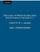 Dictionary of Medieval Latin from British Sources