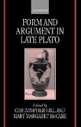 Form and Argument in Late Plato