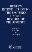 Hegel's Introduction to the Lectures on the History of Philosophy