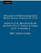 Dictionary of Medieval Latin from British Sources