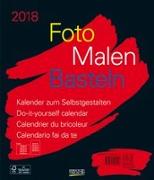 KORSCH(TM) Bastelkalender Foto Malen Basteln, 30 x 35 cm schwarz, Jahrgang 2018