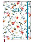 Mein Jahr 2018 Buchkalender (Blaue Vögel)