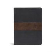 CSB Spurgeon Study Bible, Black/Brown Leathertouch(r)