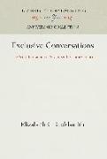 Exclusive Conversations: The Art of Interaction in Seventeenth-Century France