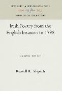 Irish Poetry from the English Invasion to 1798