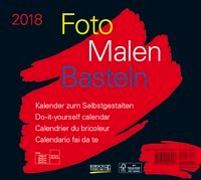 KORSCH(TM) Bastelkalender Foto Malen Basteln, 24 x 21,5 cm schwarz, Jahrgang 2018