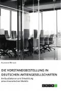 Die Vorstandsbestellung in deutschen Aktiengesellschaften