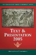 Text & Presentation, 2005