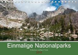 Einmalige Nationalparks - Yellowstone und Grand Tetons (Tischkalender 2018 DIN A5 quer)