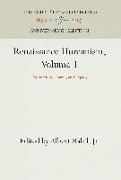 Renaissance Humanism, Volume 1
