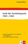 Klett Lektürehilfen Lyrik der Nachkriegszeit 1945 - 1960