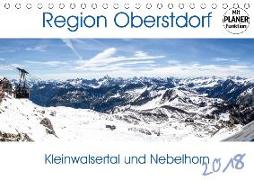 Region Oberstdorf - Kleinwalsertal und Nebelhorn (Tischkalender 2018 DIN A5 quer)