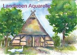 Landleben Aquarelle (Wandkalender 2018 DIN A2 quer)