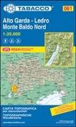 Tabacco Wandern 1 : 25 000 Alto Garda - Ledro - Monte Baldo Nord