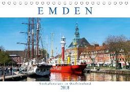EMDEN, Seehafenstadt in Ostfriesland (Tischkalender 2018 DIN A5 quer)
