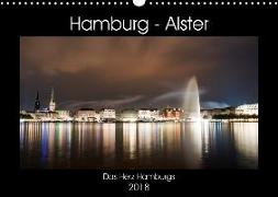 Hamburg - Alster (Wandkalender 2018 DIN A3 quer)