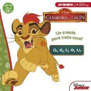 La guardia del león. Un cuento para cada vocal, a, e, i, o, u : leo con Disney, nivel 1