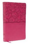 NKJV, Value Thinline Bible, Pink Leathersoft, Red Letter, Comfort Print