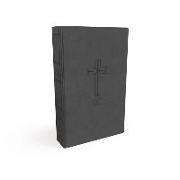 NKJV, Value Thinline Bible, Charcoal Leathersoft, Red Letter, Comfort Print