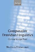 Comparative Dravidian Linguistics: Current Perspectives