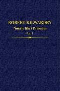 Robert Kilwardby, Notule libri Priorum, Part 1