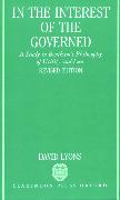 In the Interest of the Governed: A Study in Bentham's Philosophy of Utility and Law